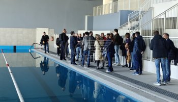 La II e VI Commissione in visita alla nuova piscina comunale che è in fase di collaudo e pronta all'uso  La II e VI Commissione in visita alla nuova piscina comunale che è in fase di collaudo e pronta all'uso